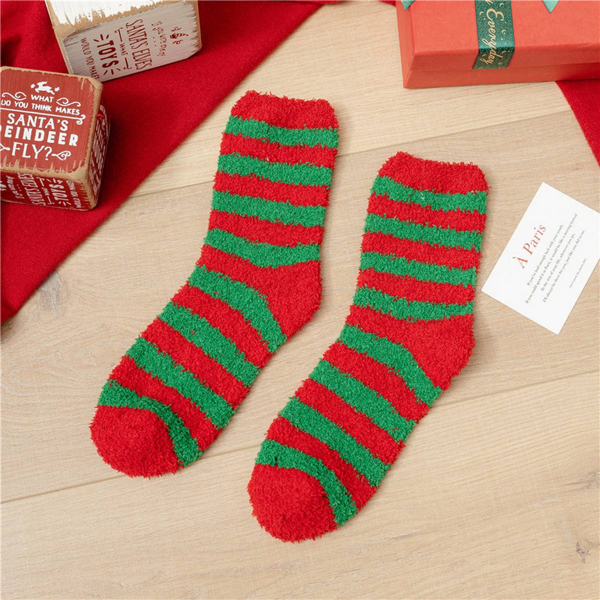 CHRISTMAS SOFT PLUSH SOCKS