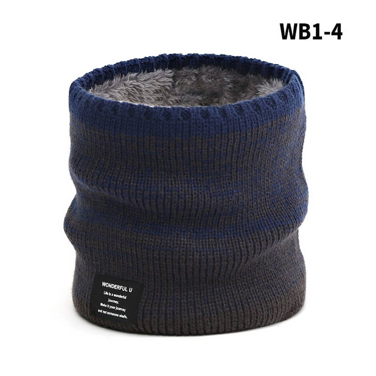 WINTER THICK GRADIENT WOOL KNITTED SCARF FOR WOMEN