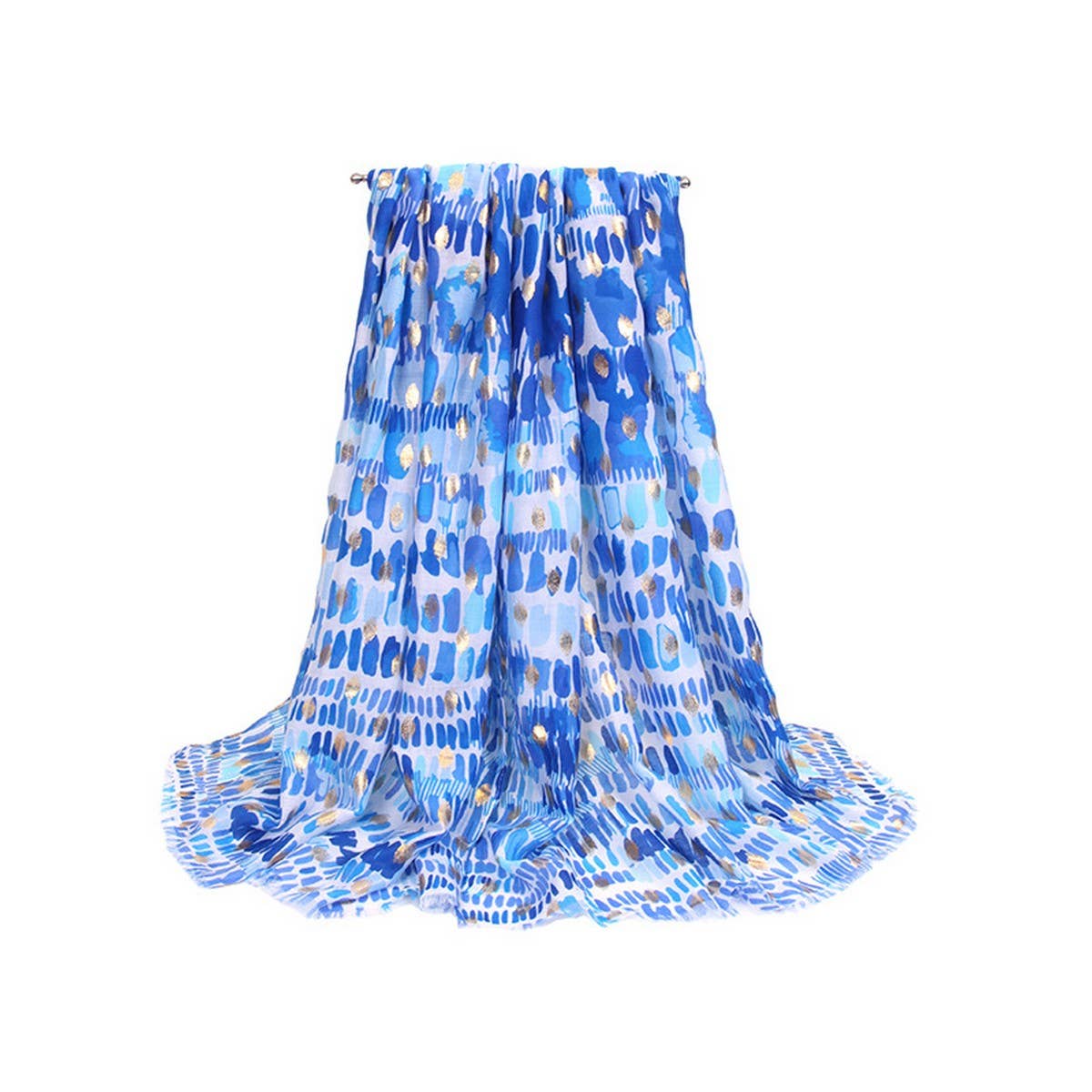 Floral Printed Satin Scarf - Elegant Beach Shawl