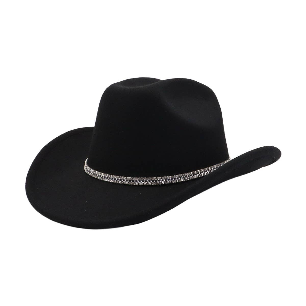 Western Wool Cowboy Fedora Hat for Couples_CWAH04397