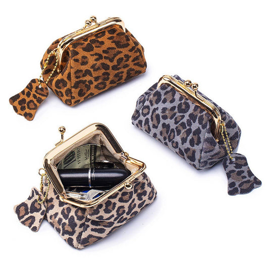 Women¡¯s Leopard Leather Wallet ? Small Coin Bag_CUAB00397