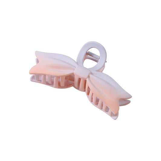 Matte Gradient Bow Hair Claw Large Elegant Clip_CWAHA0483