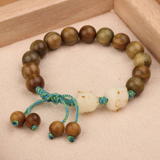 WOMEN'S GREEN SANDALWOOD BODHI BRACELET