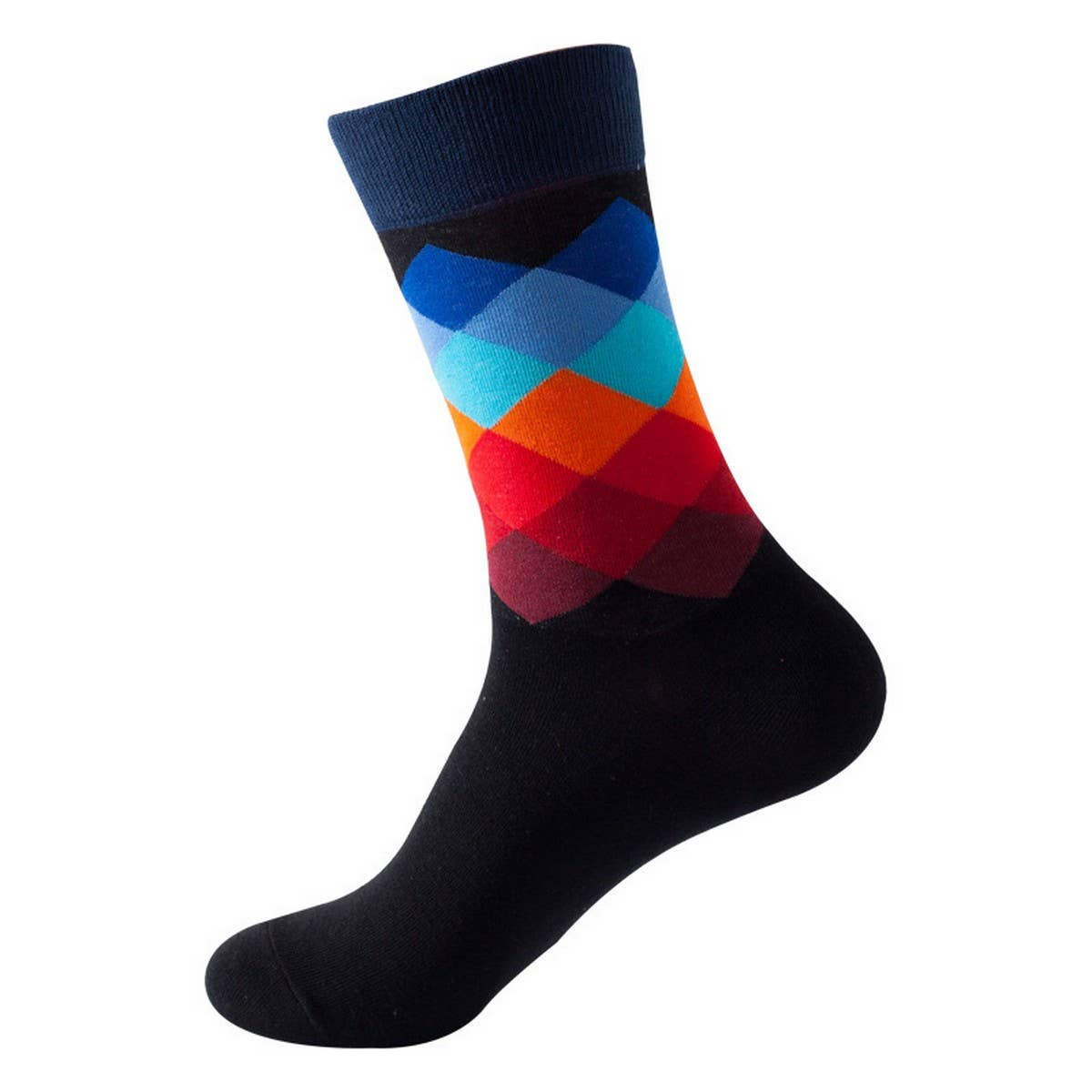EUROPEAN AND AMERICAN DIAMOND PATTERN SOCKS_CWMS1017
