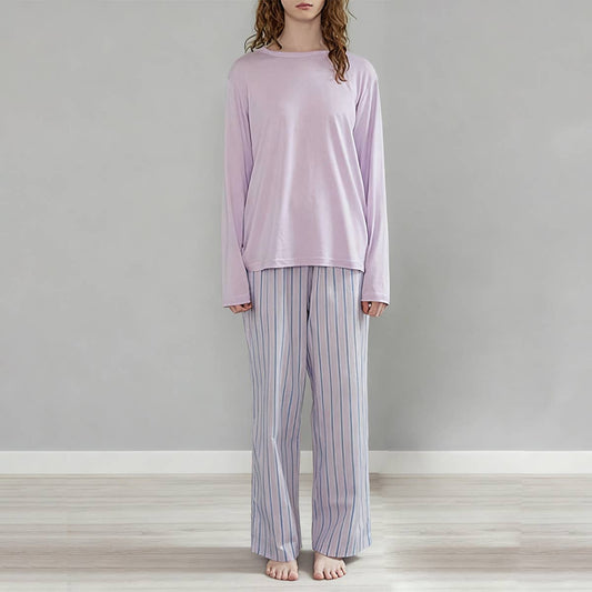 Lazy style pure cotton home wear and pajamas set