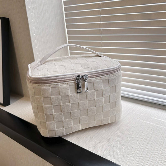 NEW LATTICE HIGH-END LARGE-CAPACITY COSMETIC BAG_CWAB4407