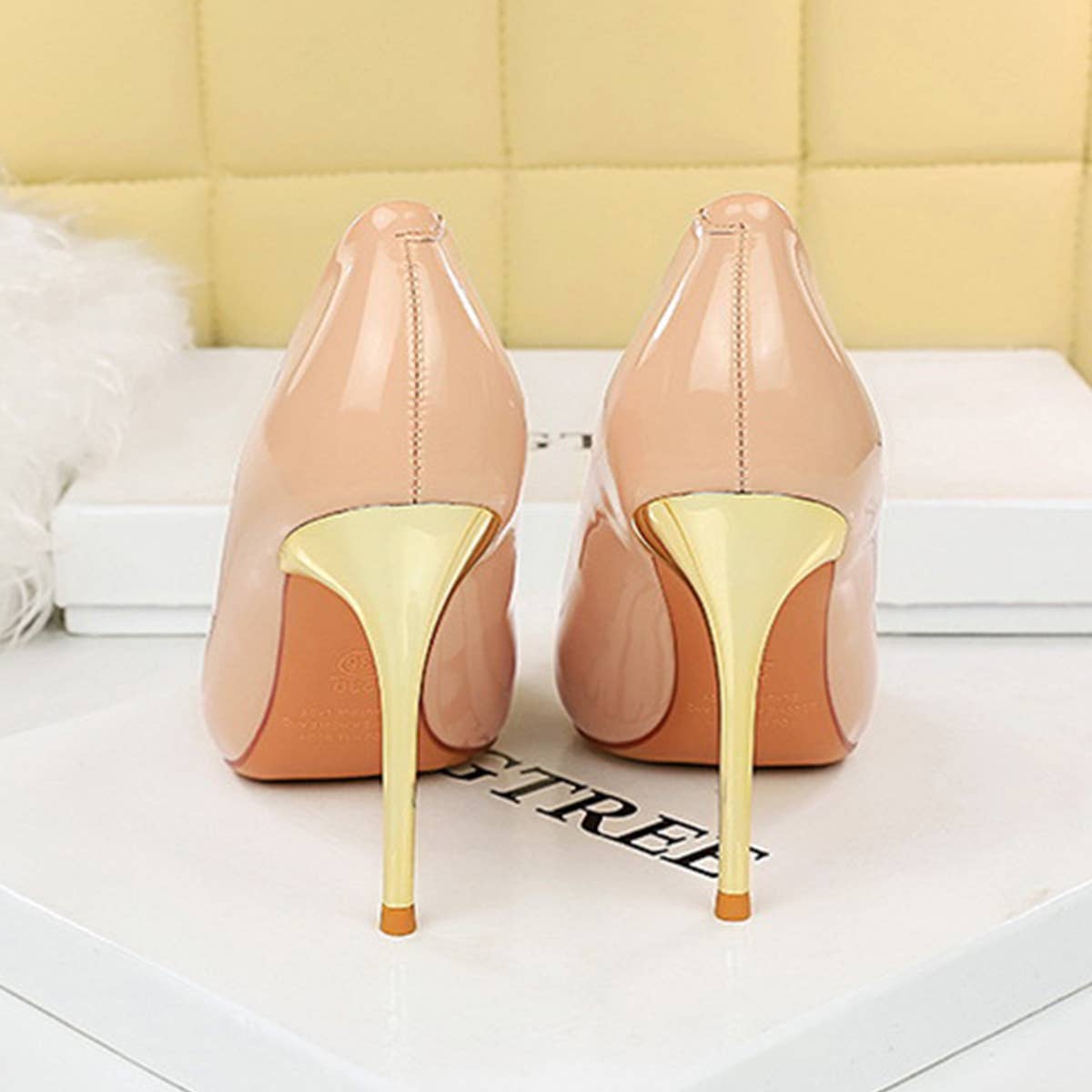 SIMPLE SHALLOW POINTED TOE HIGH HEELS_CWSHH0063