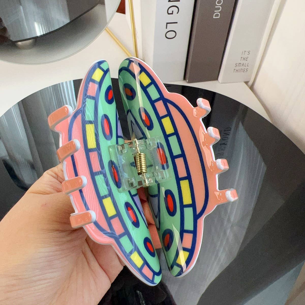 UFO Alien Hair Claw - Cartoon Space Acrylic Clip_CWAHA1495