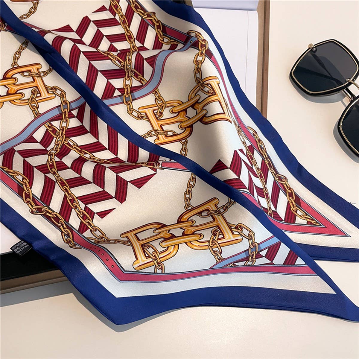 Skinny Silk Scarf for Hair, Neck or Bag Wrap_CWASC1512🎗️