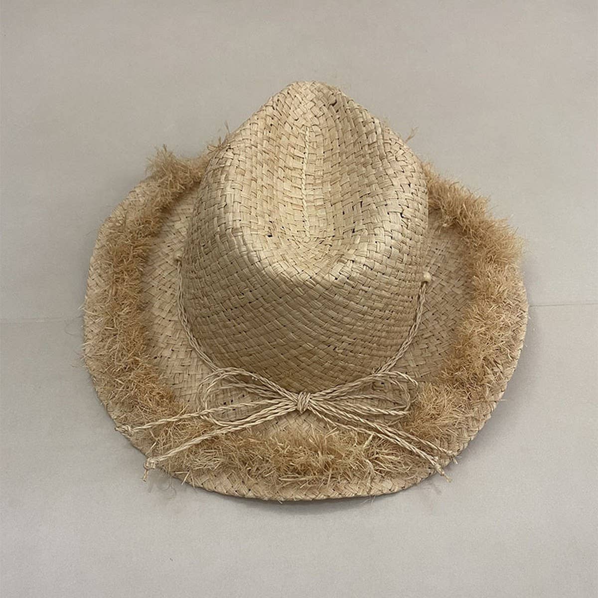 Fashion simple raffia straw hat for women_CWAH3586