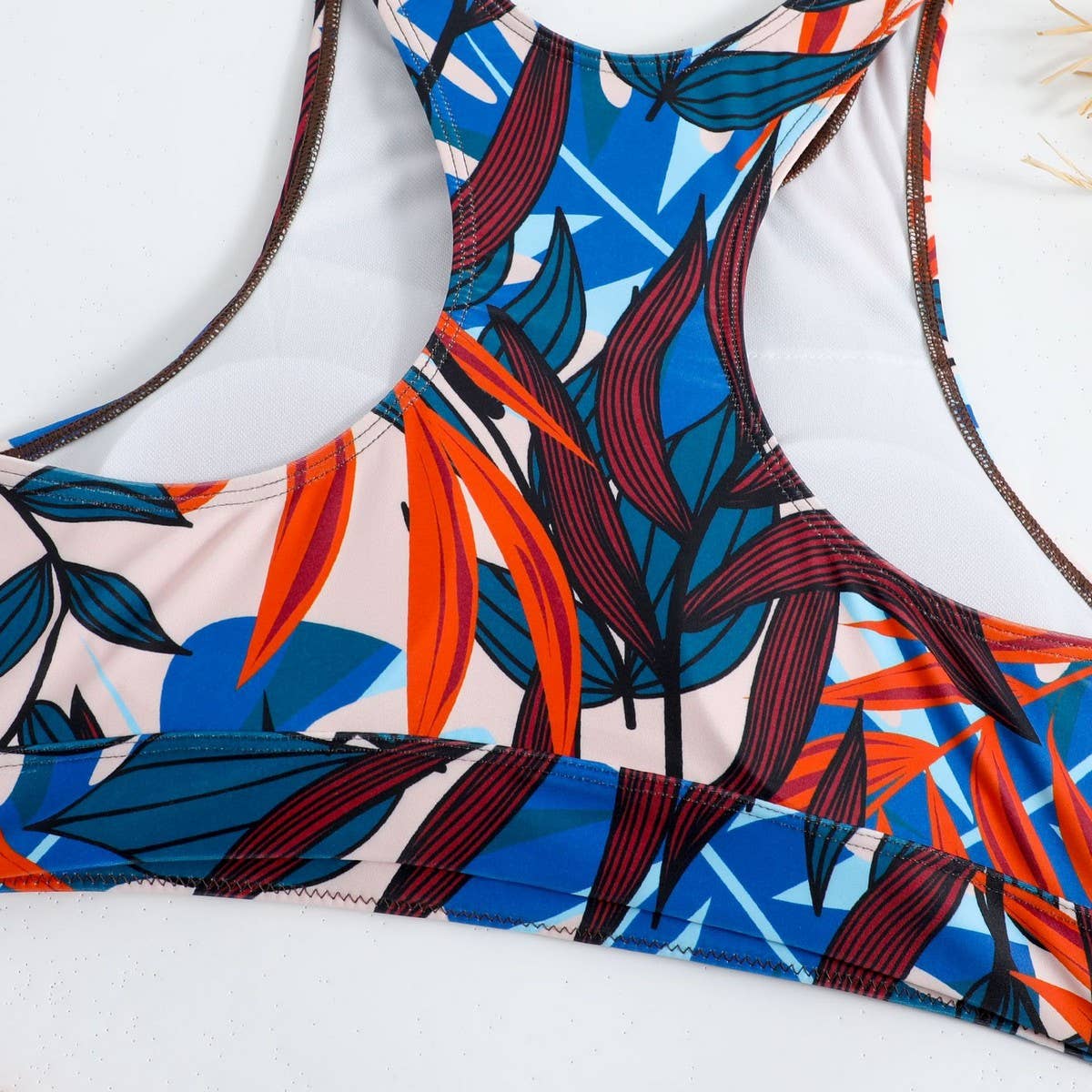 High Waist Bikini Set - Solid Color Swimsuit