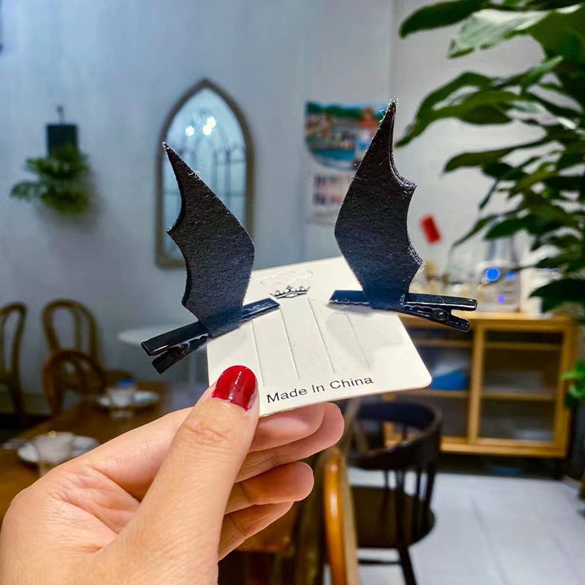 HALLOWEEN LEATHER HAIRPIN DECORATION HEADDRESS