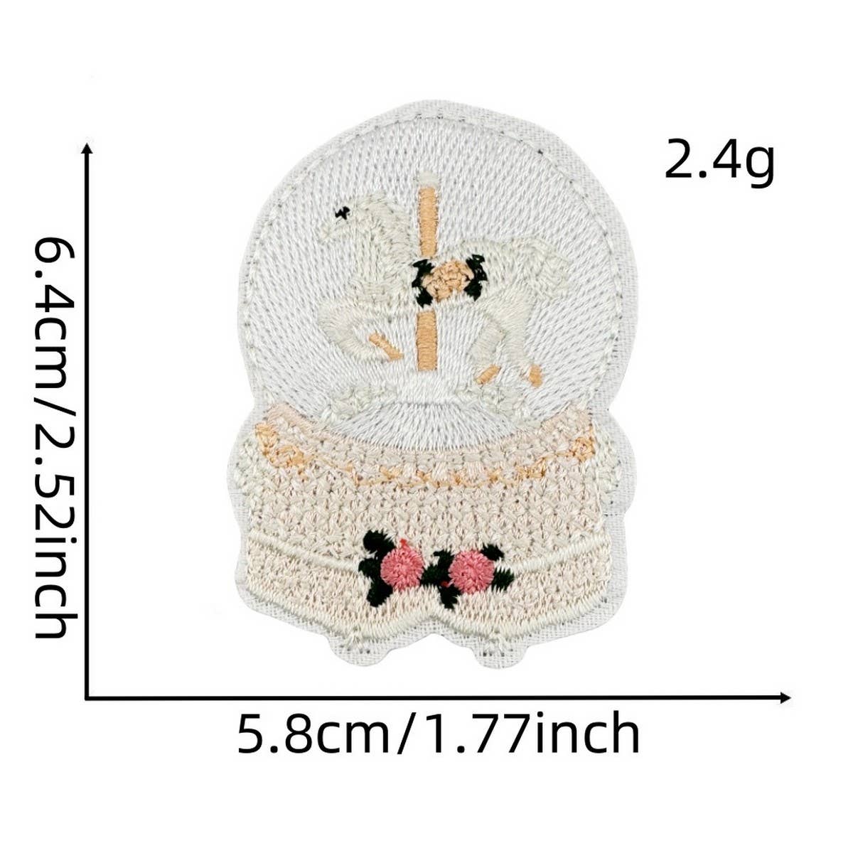 CUTE SOLID COLOR CARTOON BOW EMBROIDERED PATCH
