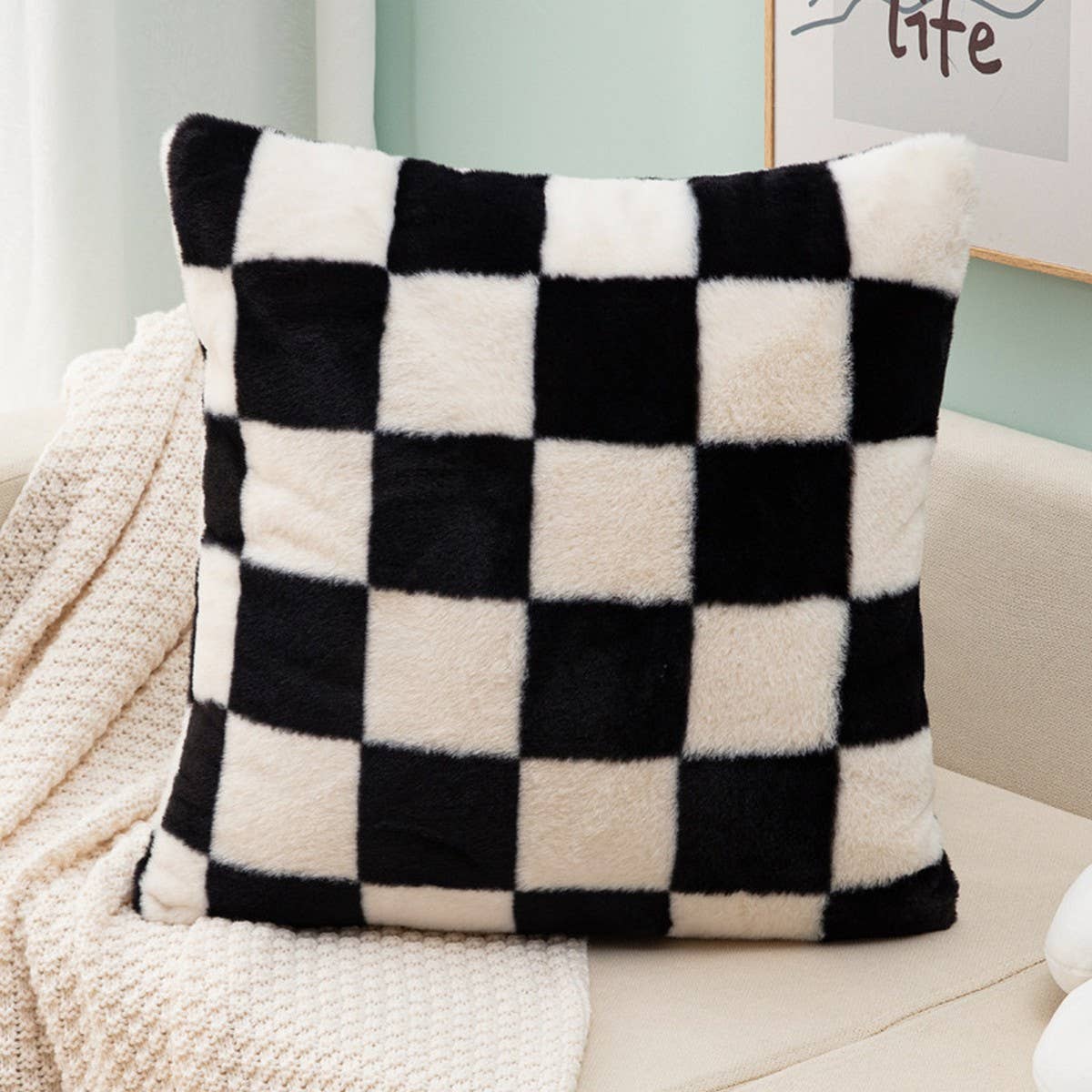 Chenille Luxe Throw Pillow Cover for Sofa/Bed_CWMM7690