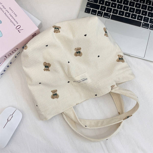 CWAB5802_SIMPLE CASUAL BEAR OUTING HANDBAG