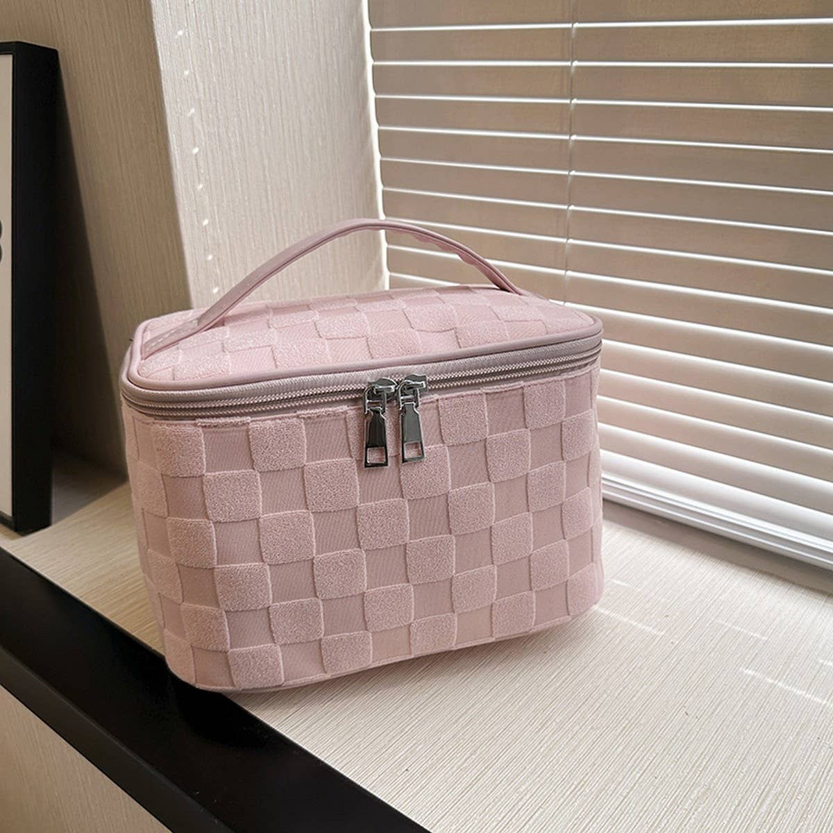 NEW LATTICE HIGH-END LARGE-CAPACITY COSMETIC BAG_CWAB4407