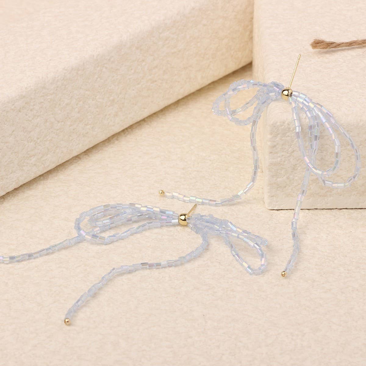 SWEET AND ELEGANT HAND-WOVEN CRYSTAL EARRINGS