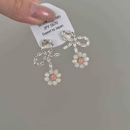 2024 NEW ZIRCON FLOWER BOW STUD EARRINGS_CWAJE1330