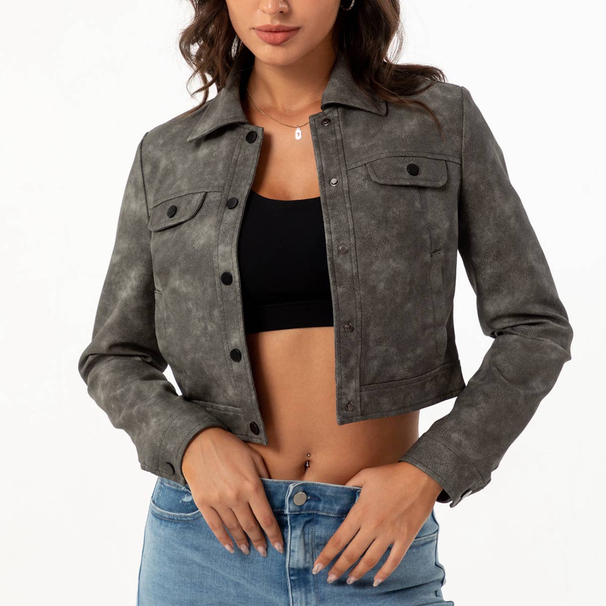 THIN, MULTI-POCKET CARDIGAN CASUAL JACKET