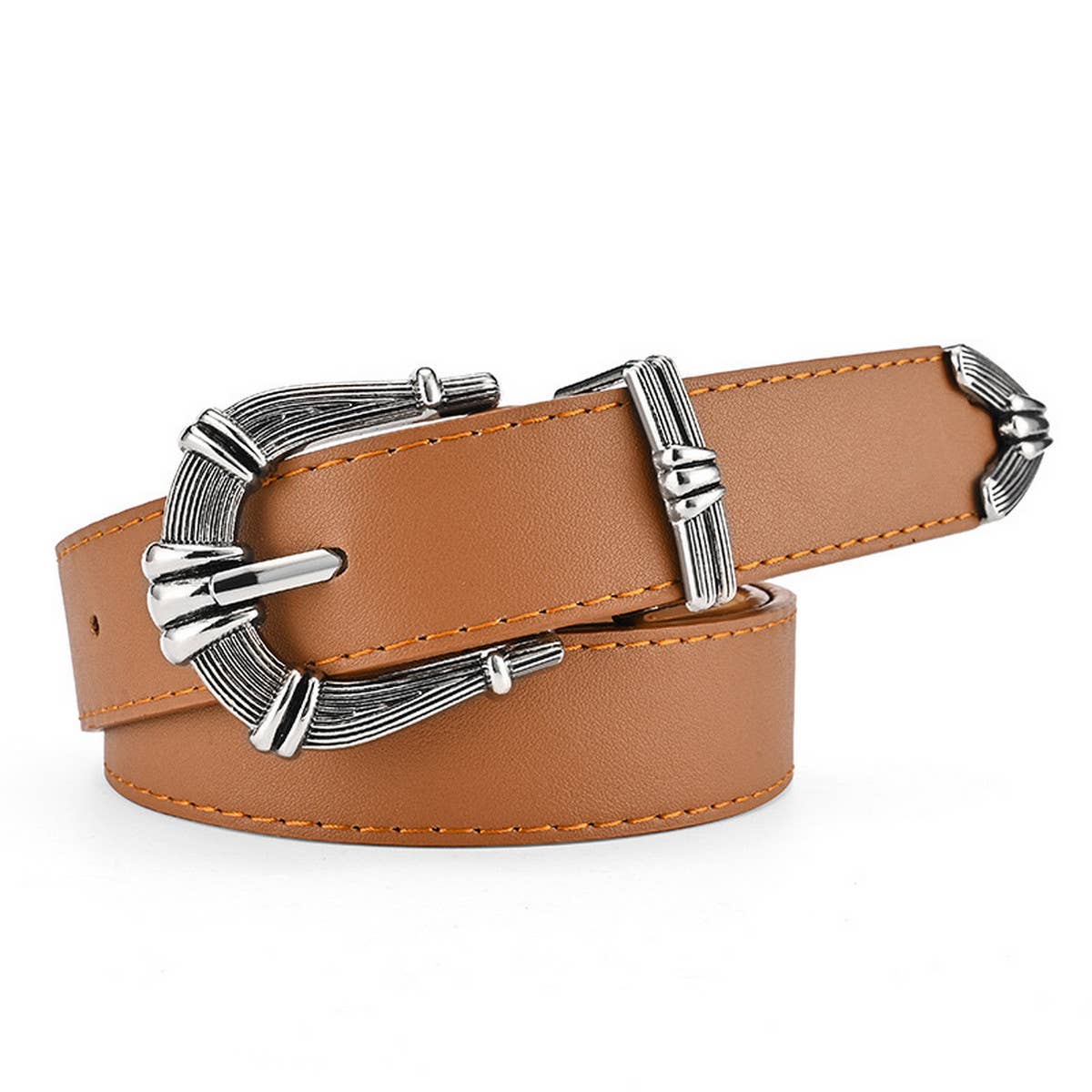 WOMEN TRENDY BELT WITH GUN BUCKLE_CWABE0367