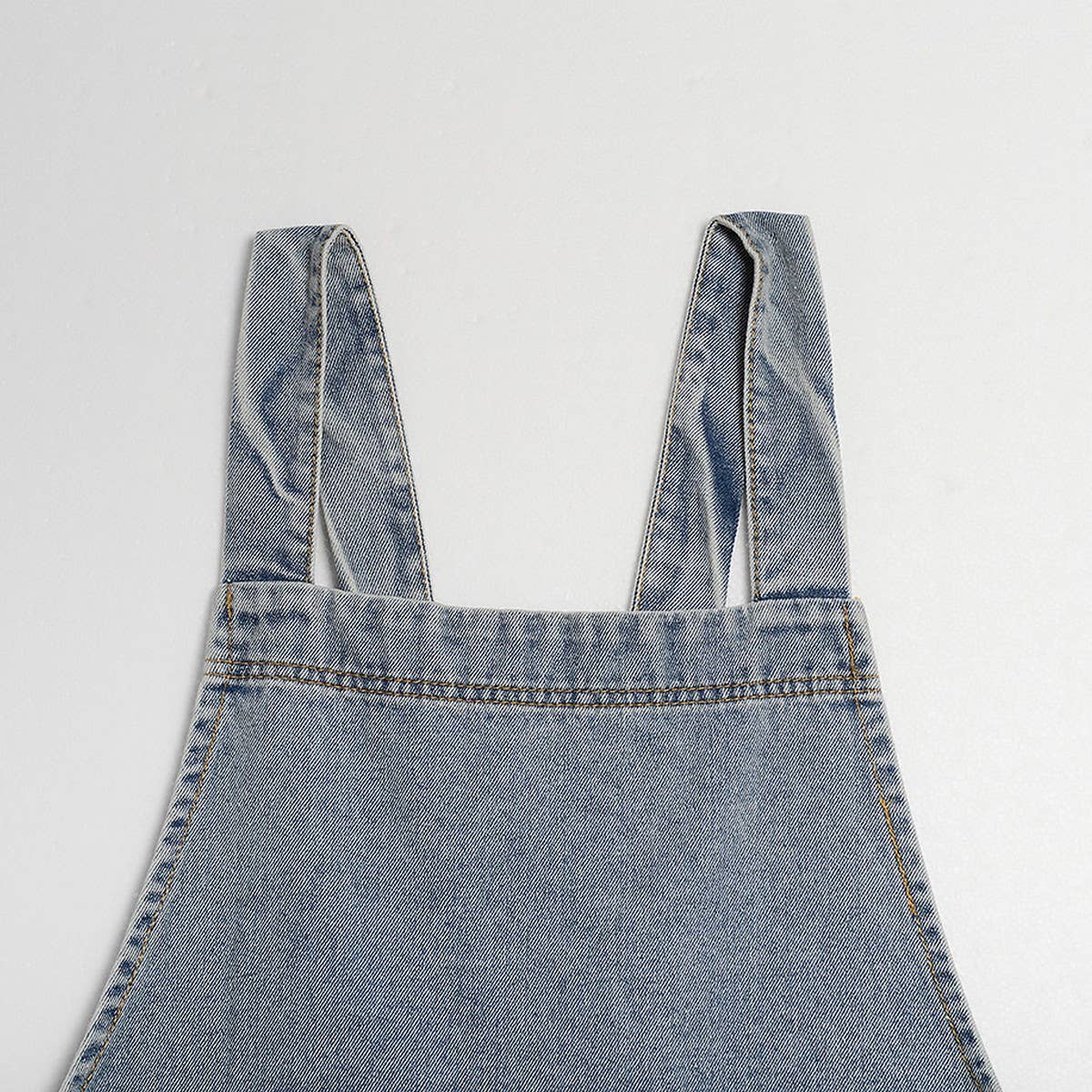 Cotton Canvas Washed Denim Apron with pockets