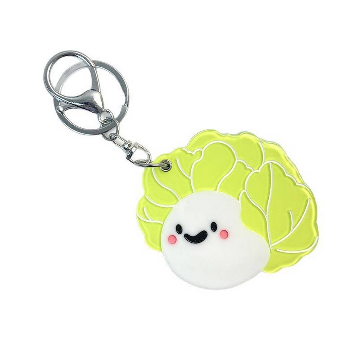 Cute Cabbage Slide Mirror Keychain Acrylic