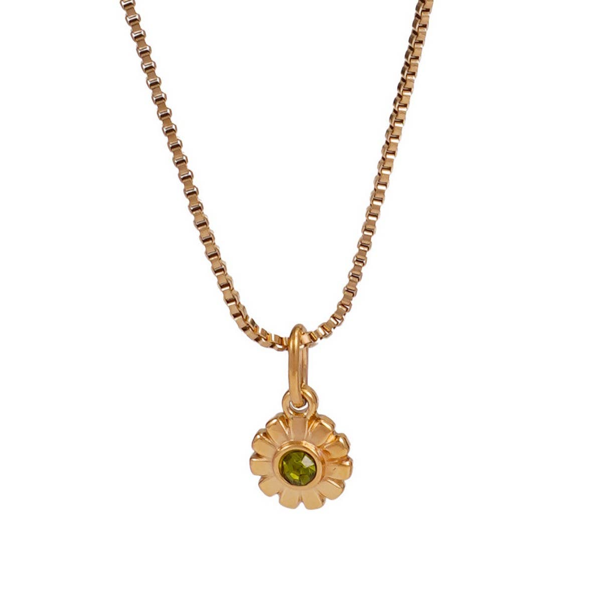 Minimalist Stainless Steel Monthly Stone Necklace