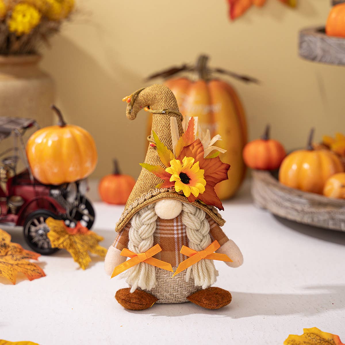 THANKSGIVING FACELESS DOLL DWARF ORNAMENTS