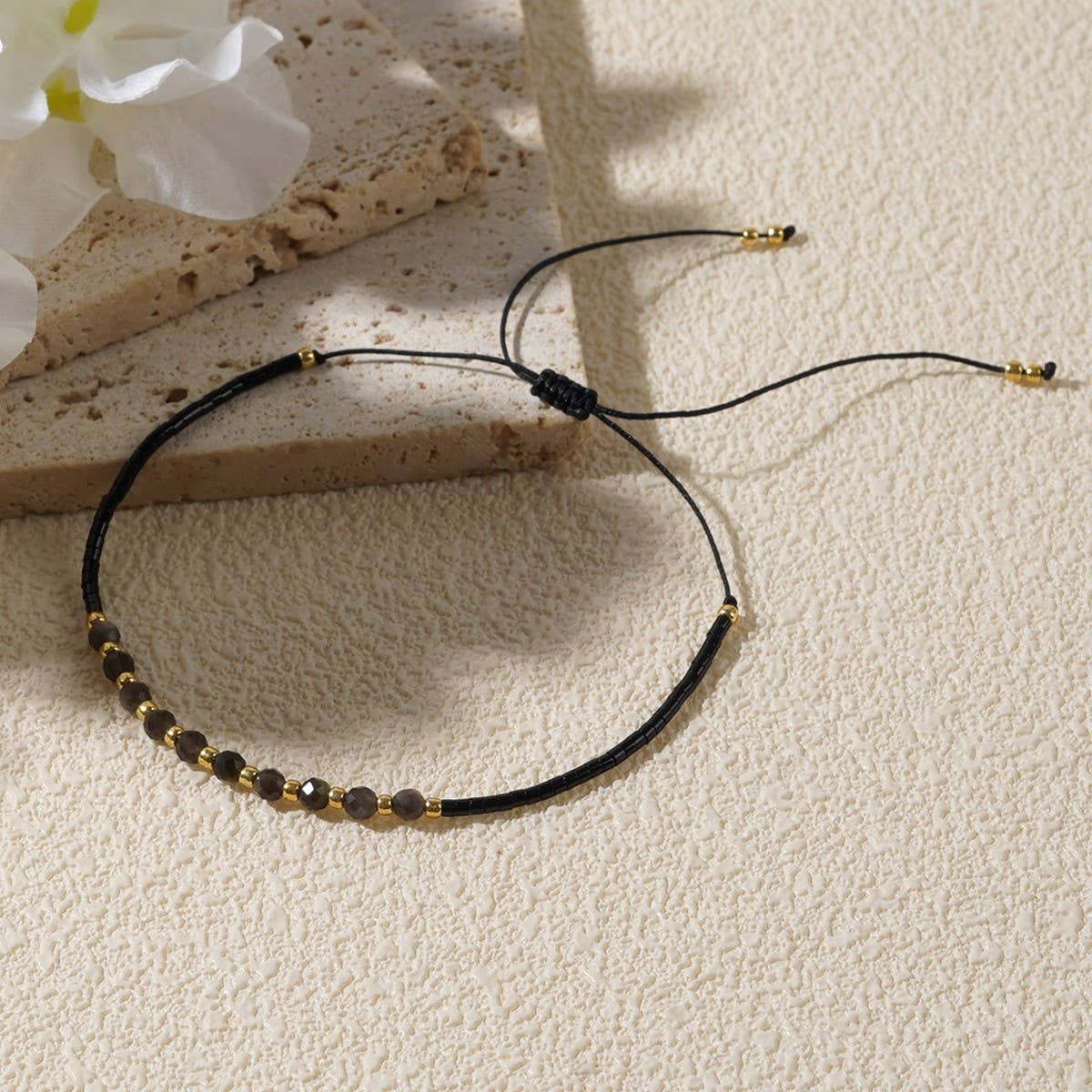 RICE BEAD HAND-WOVEN BEADED BRACELET