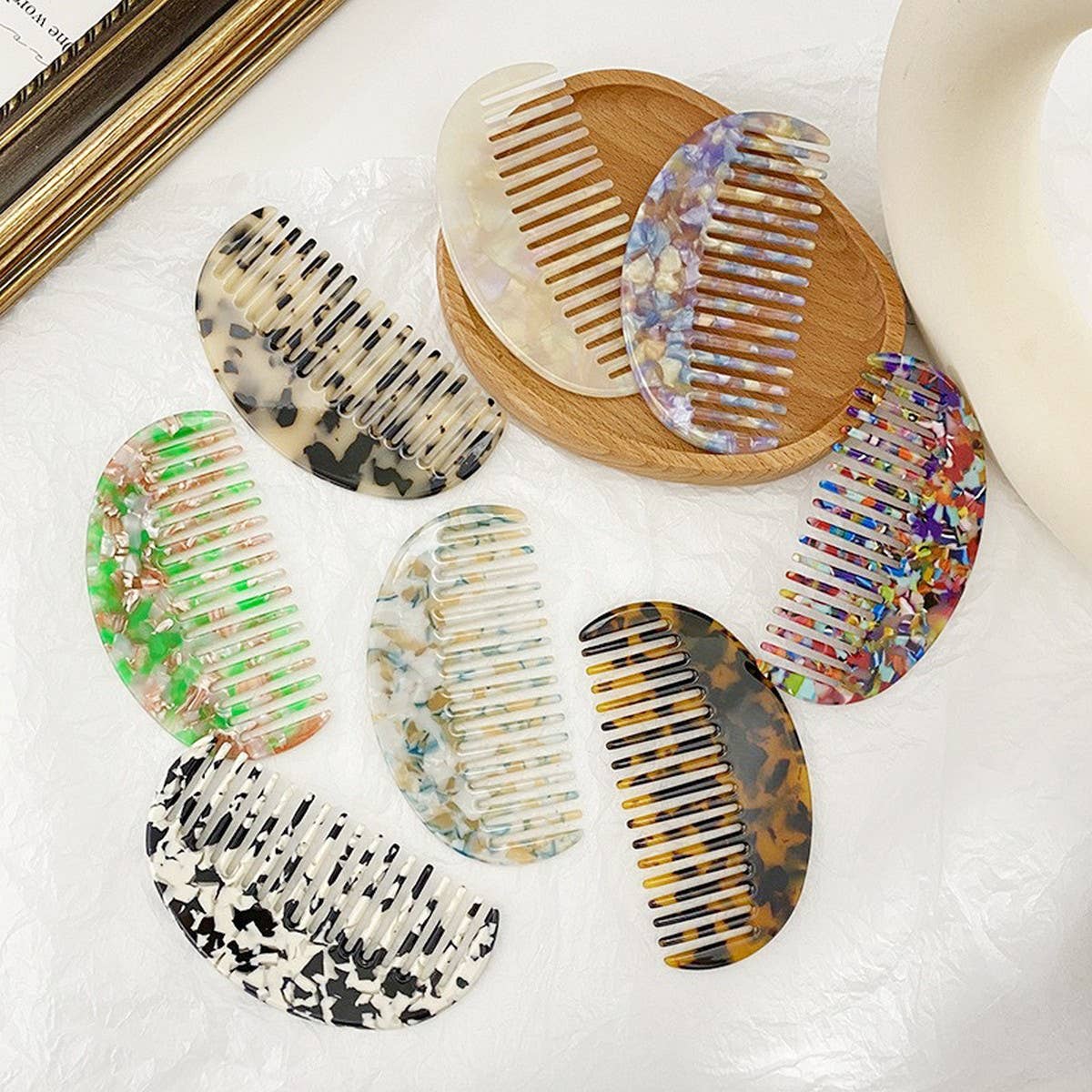 Acetate Hair Comb Forest Style Hair Accessory_CWMM6446
