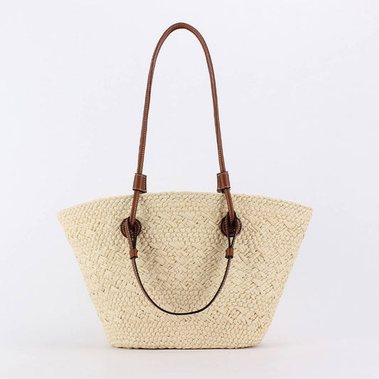 PERSONALIZED FASHIONABLE LARGE CAPACITY STRAW BAG_CWAB4707