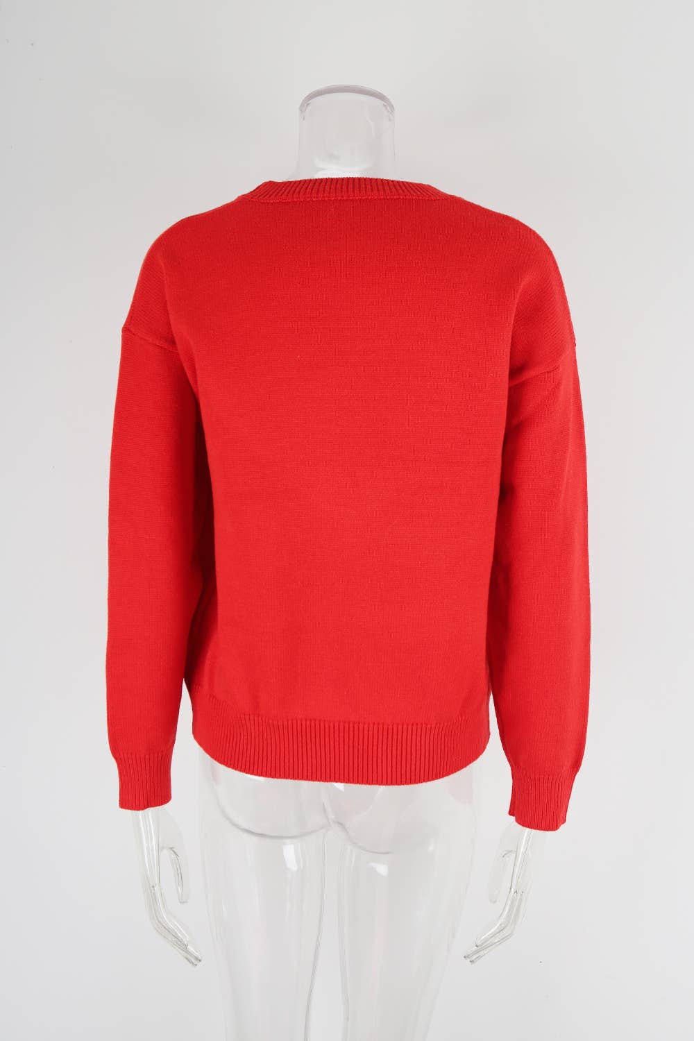 Languid lazy wind gentle pink love knit sweater