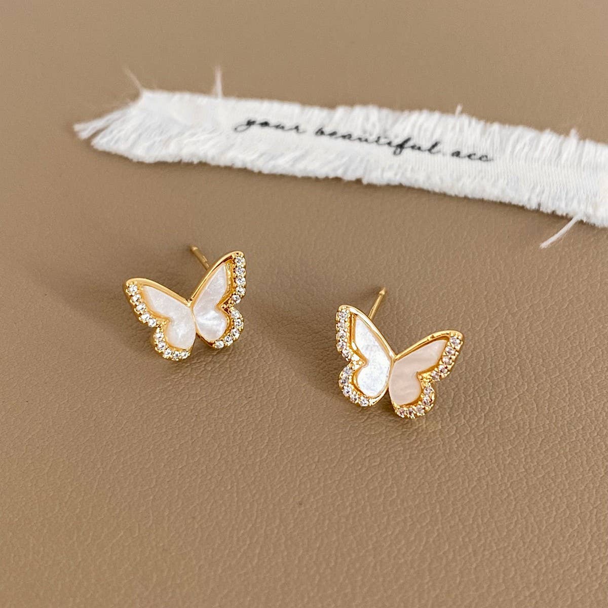 SWEET BUTTERFLY MICRO-INLAID EARRINGS FOR WOMEN