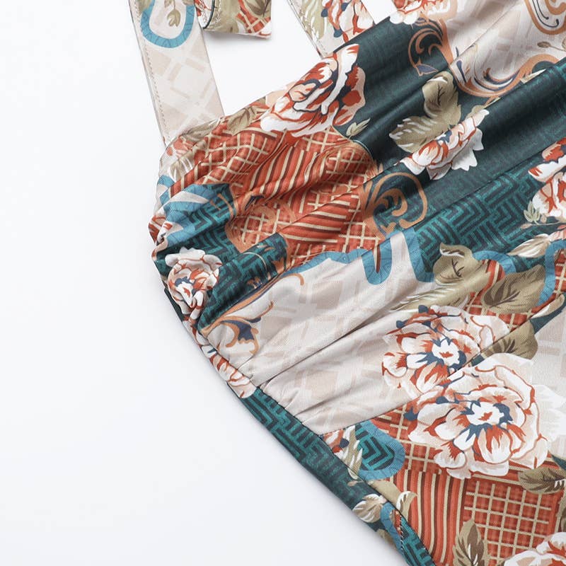 Sexy Vacation Halter Dress - Backless Maxi Dress