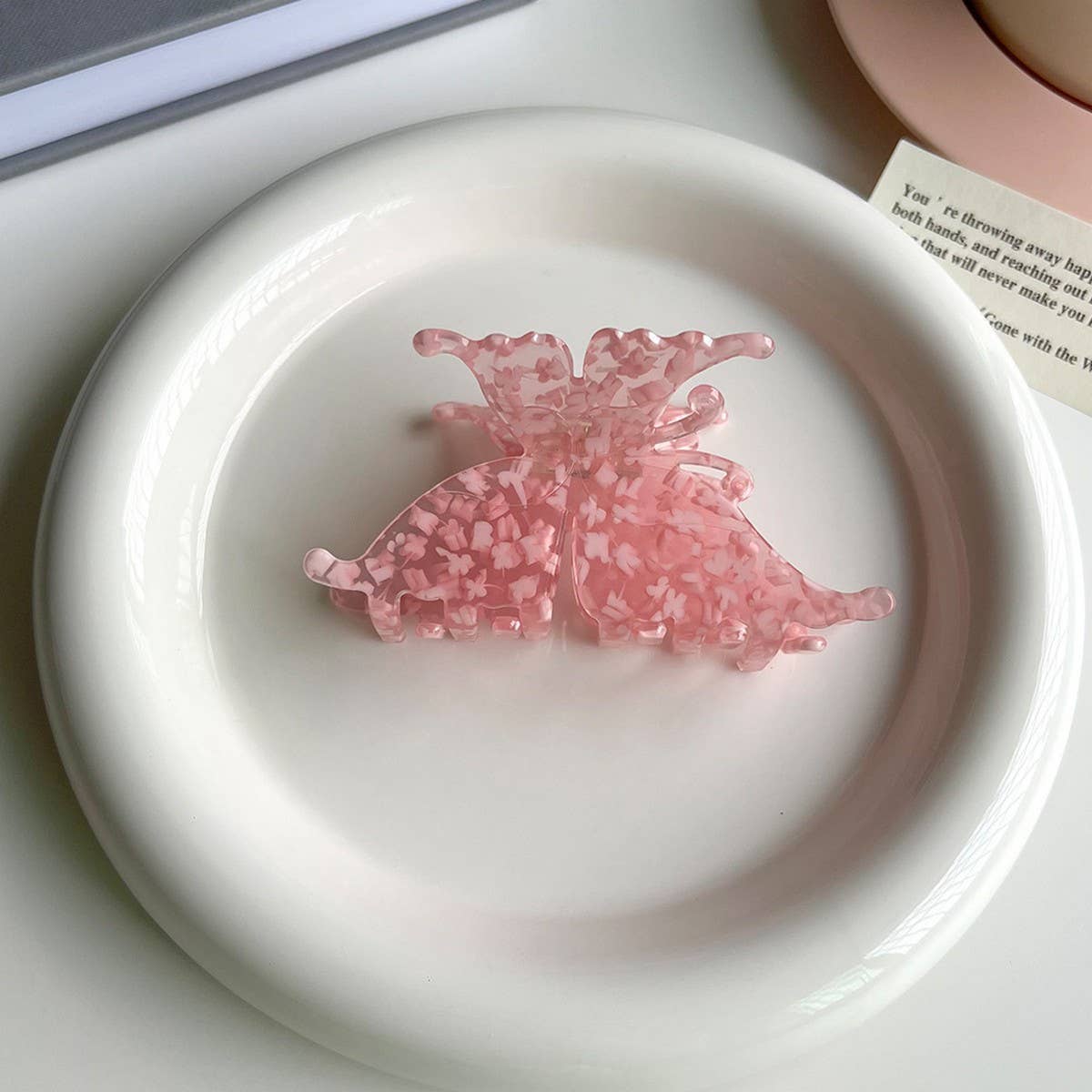 Butterfly Acetate Large Hair Claw Clip for Women_CWAHA5775