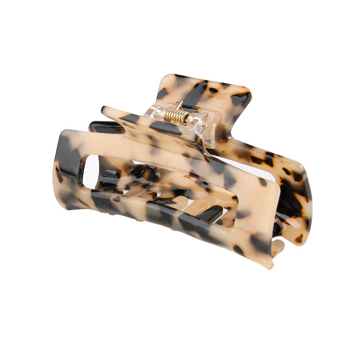 CWAHA07434_ACETAATE RECTANGLE HAIR CLAW CLIP 8.2CM