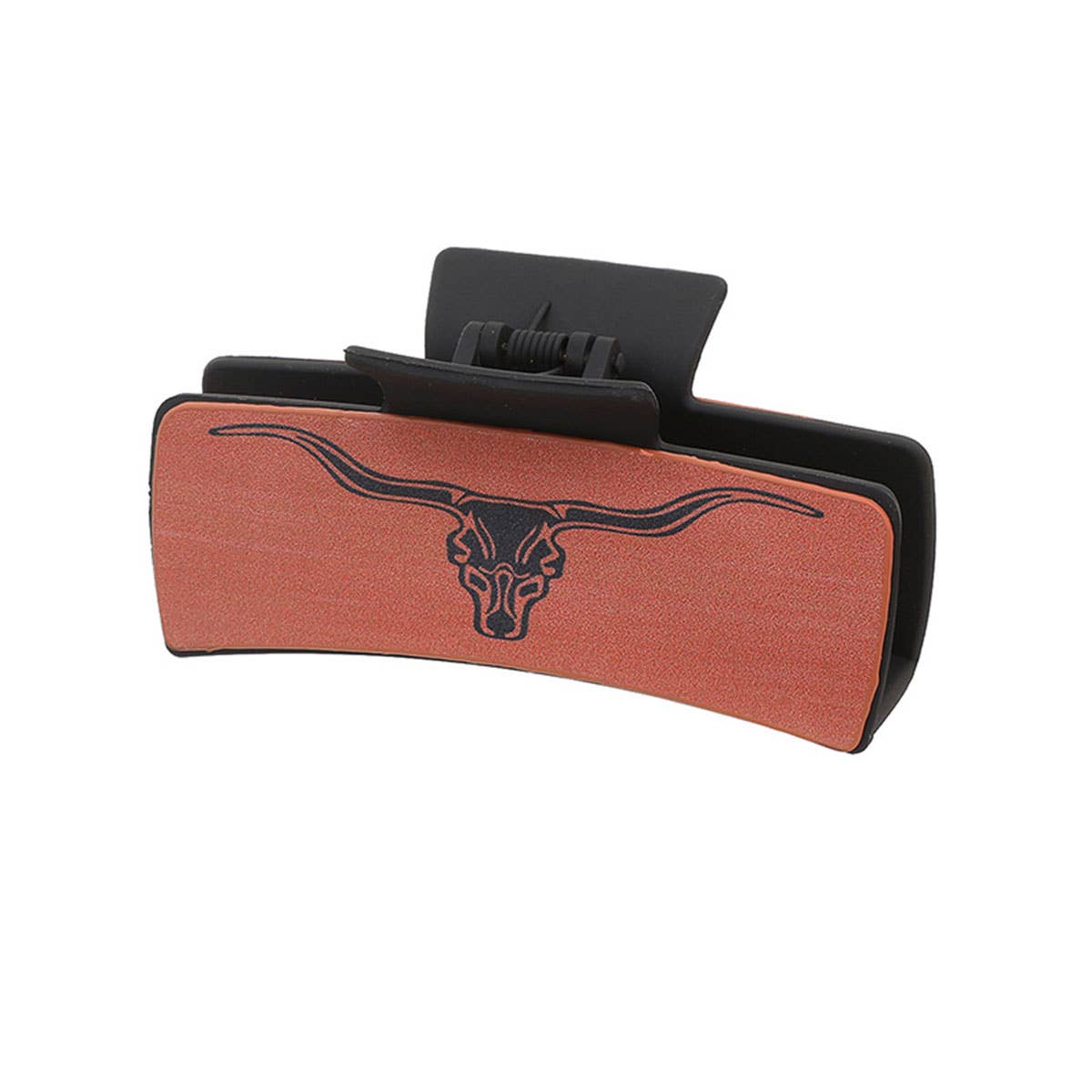 DENIM LEATHER WOMEN WESTERN HAIR CLAW CLIPS