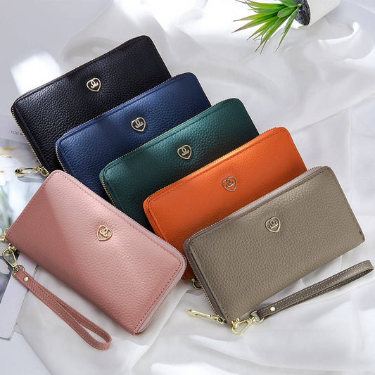 FASHION PERSONALITY GENUINE LEATHER LONG WALLET_CWAB3811