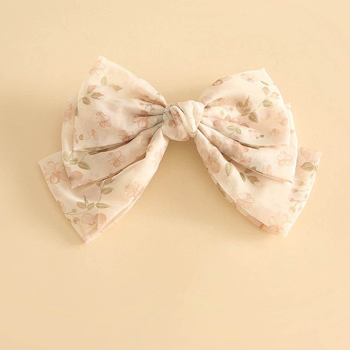 SMALL FRESH PRINT BIG BOW HAIRPIN_CWASC1057
