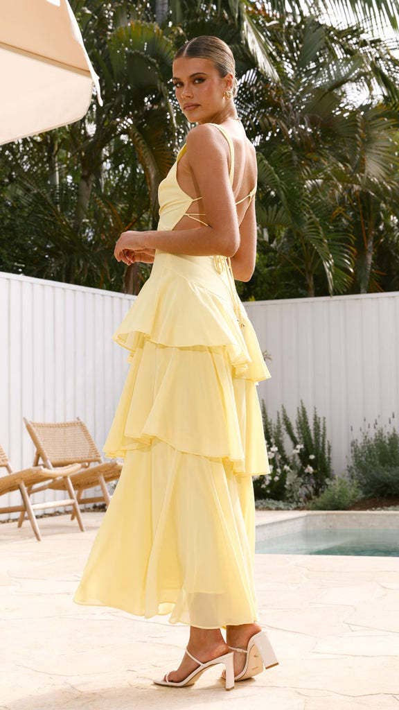 Stylish sleeveless V-neck French cake dress