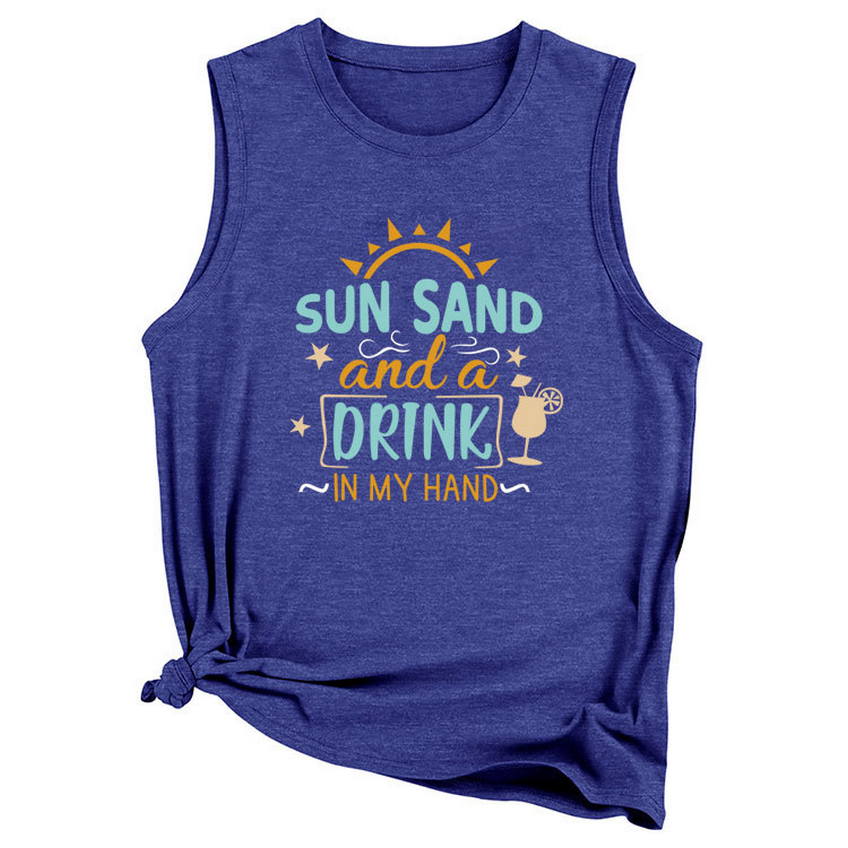 Women??¢s Casual Loose Fit Tank Top, Minimal Style_CWTTSL0418