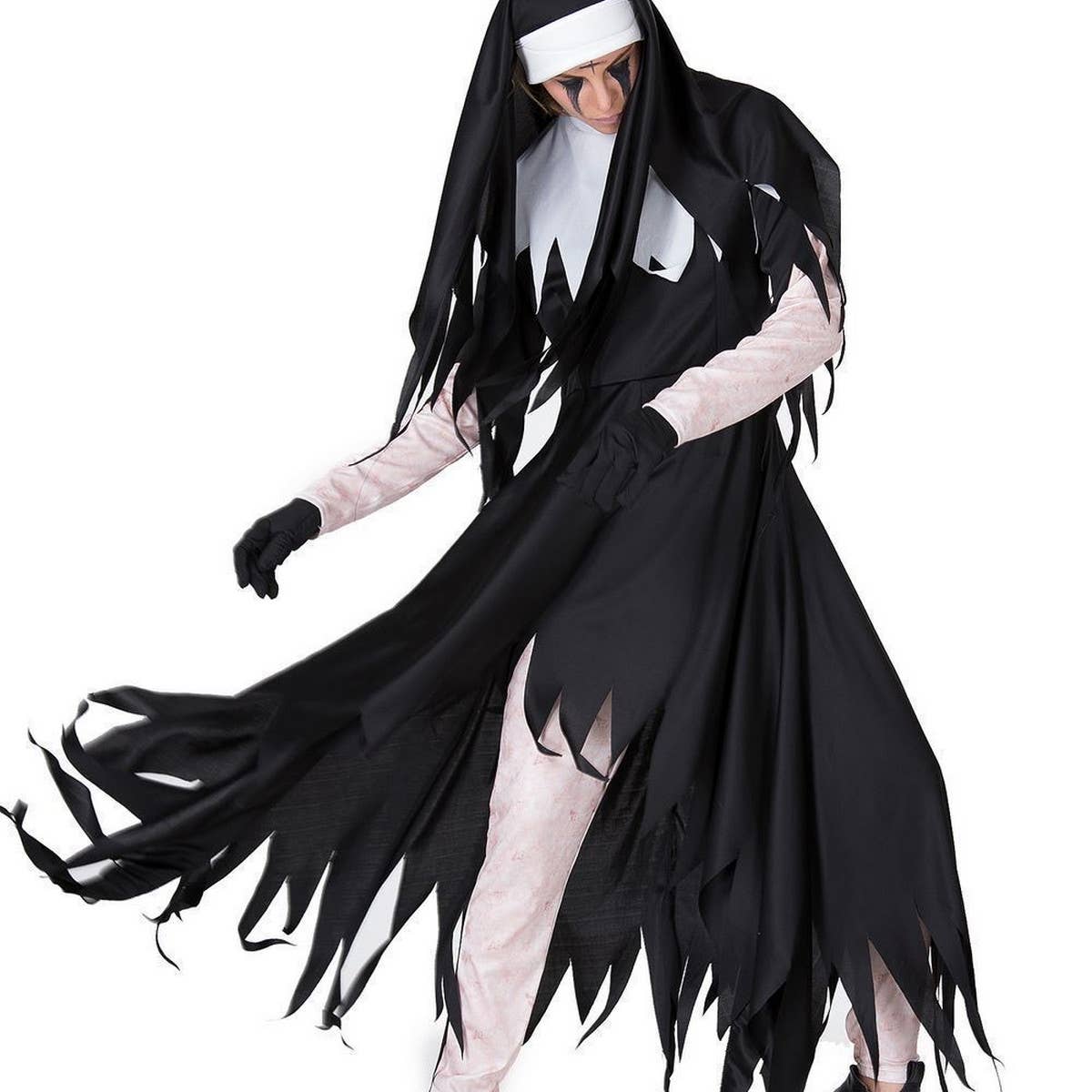 HALLOWEEN HORROR BLOODY NUN COSTUME