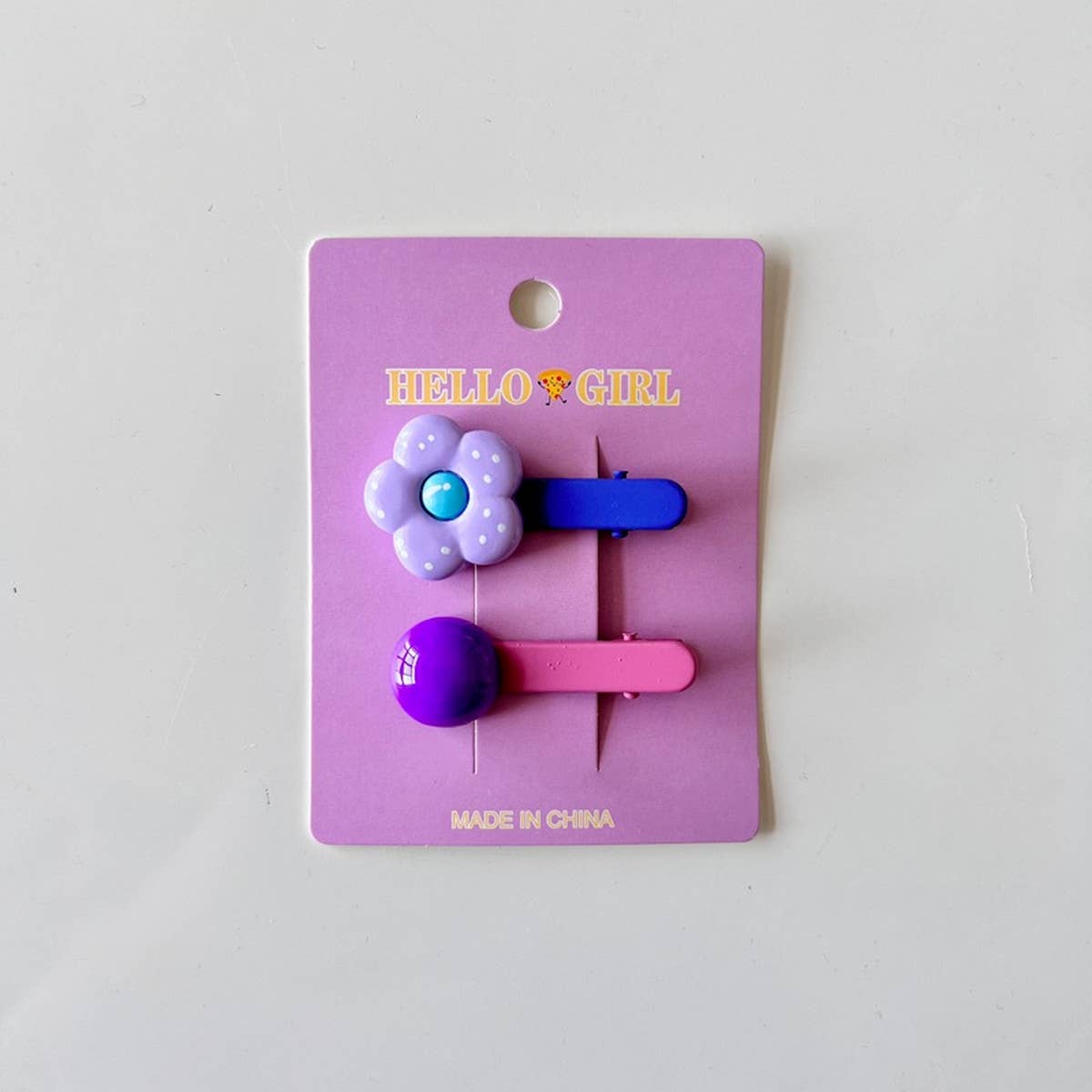 CHILDREN'S FLOWER ROUND BEAD HAIRPIN_CWAHA1821