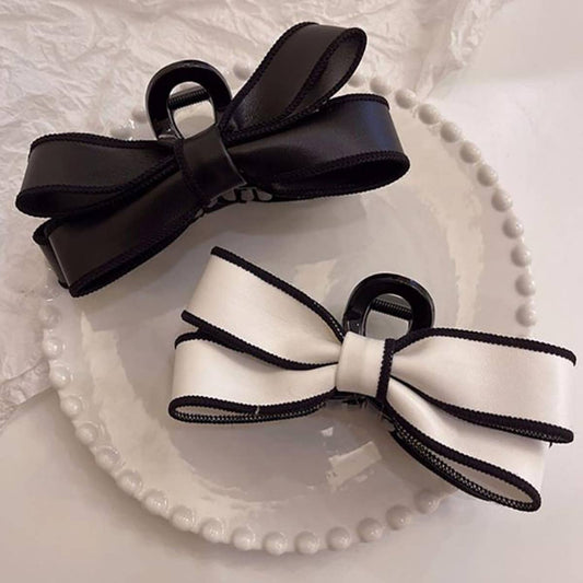 FRENCH ELEGANT BOW HAIR CLAW CLIPS_CWAHA0858