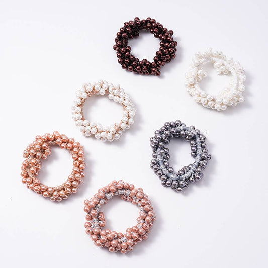 PEARL HAIR TIES SCRUNCHIE STRETCH HAIR ROPE_CWAHA0130
