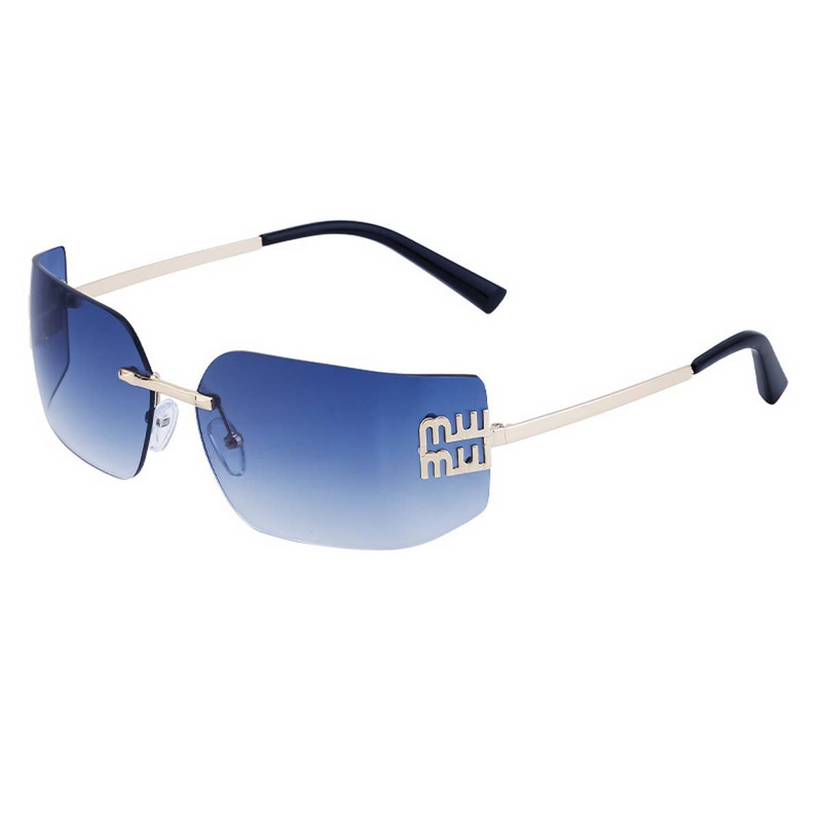 FRAMELESS SUN PROTECTION CURVED SUNGLASSES
