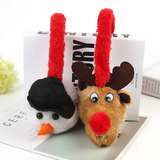 CWMM9715_CHRISTMAS ELK CUTE CARTOON ANTIFREEZE EARMUFFS