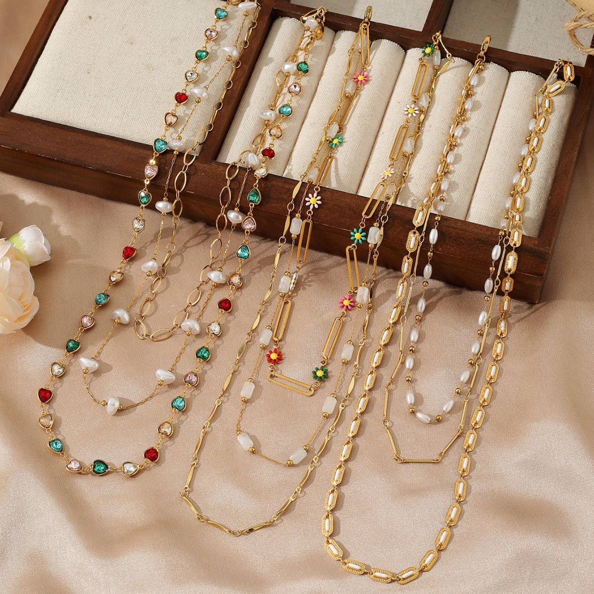 FASHIONABLE TASSEL Y-CHAIN MULTI-LAYER NECKLACE