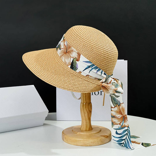Summer large brim outdoor fashion straw hat_CWAH3405