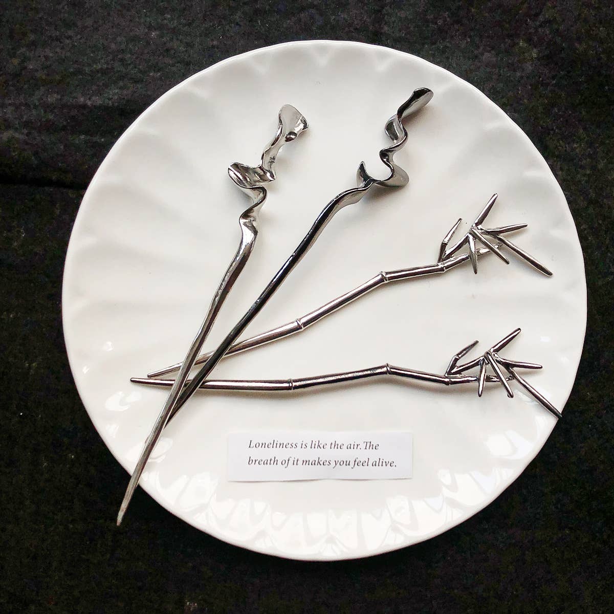 Simple metal hairpins ancient-style accessories